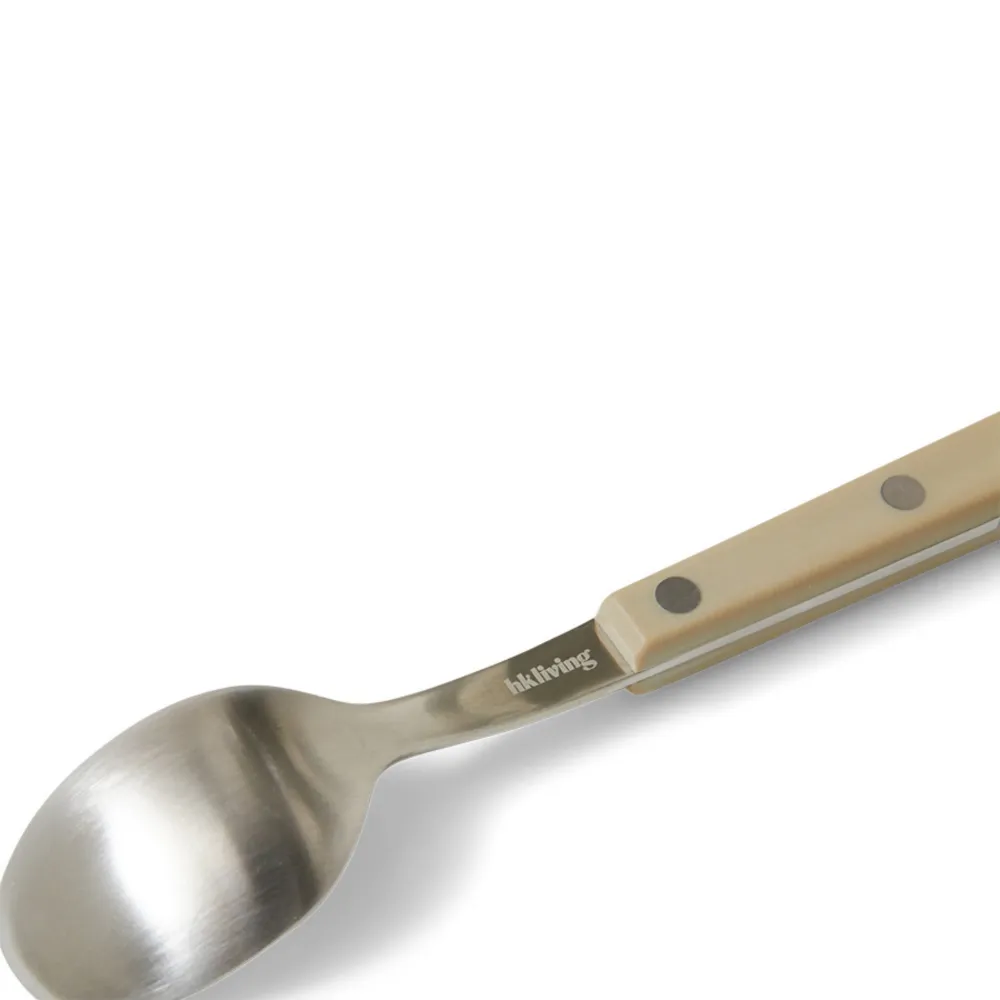 HK Living 70s Cutlery Dessertlepel Olijfgroen