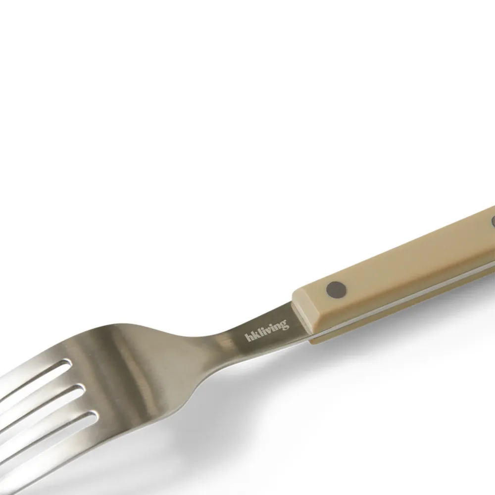 HK Living 70s Cutlery Tafelvork Olijfgroen