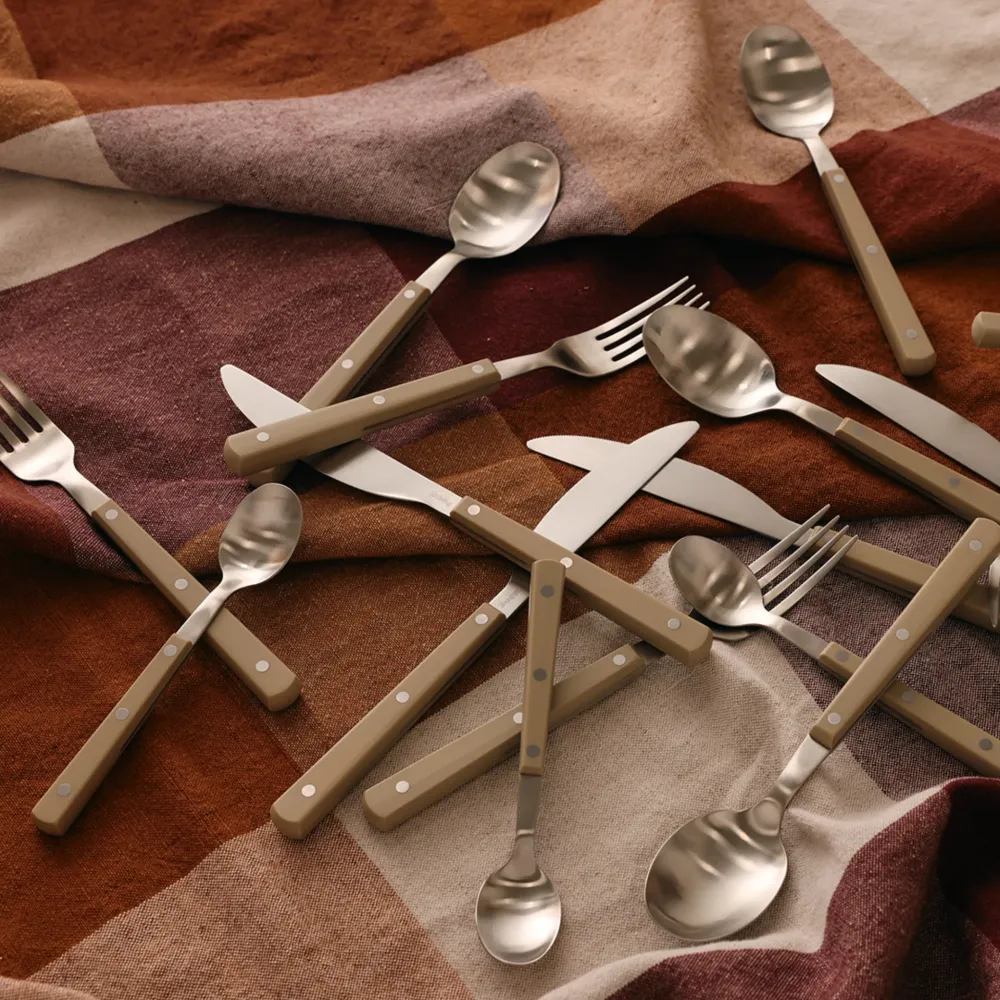 HK Living 70s Cutlery Tafelvork Olijfgroen