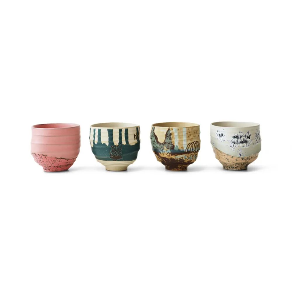 HK Living Artist Ceramics Koffiekop 4 st.