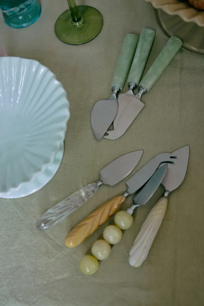 HK Living Cheese knife set Sage