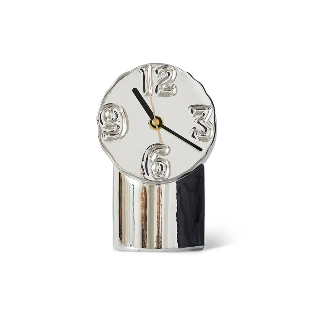 HK Living Retro Klok Chrome