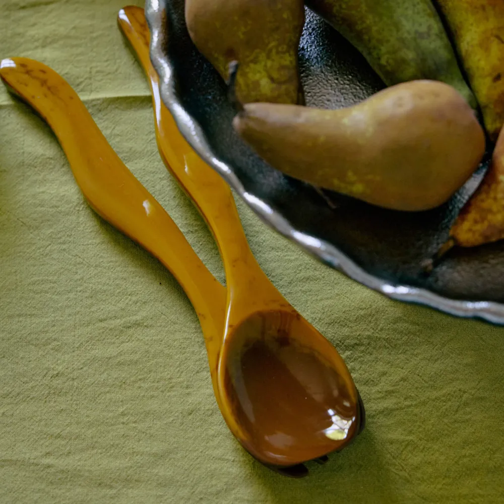 HK Living Saladebestek Ochre 2 st.