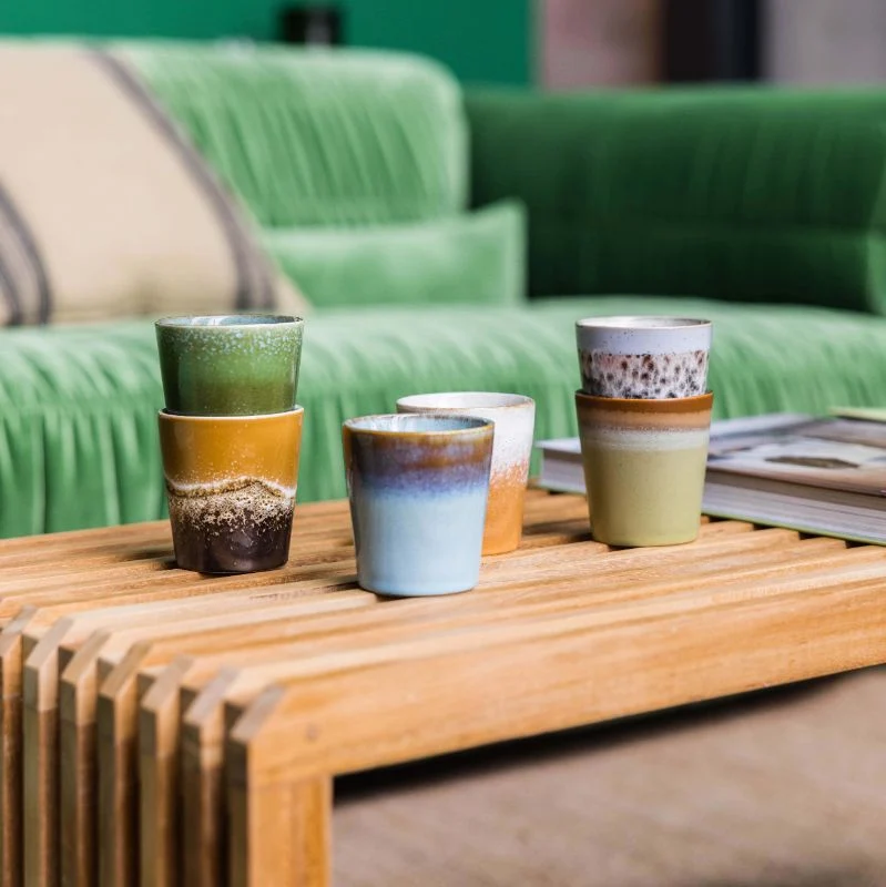 70s ceramics koffie mok fire HKliving