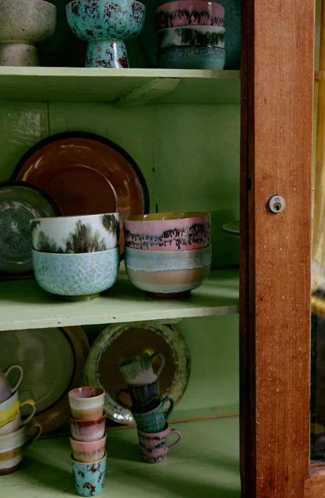 HKliving Schaal 70s ceramics noodle bowl skyline