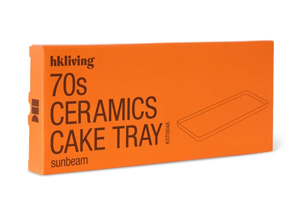 HKliving Schaal 70s ceramics Plateau Cake Tray Sunbeam