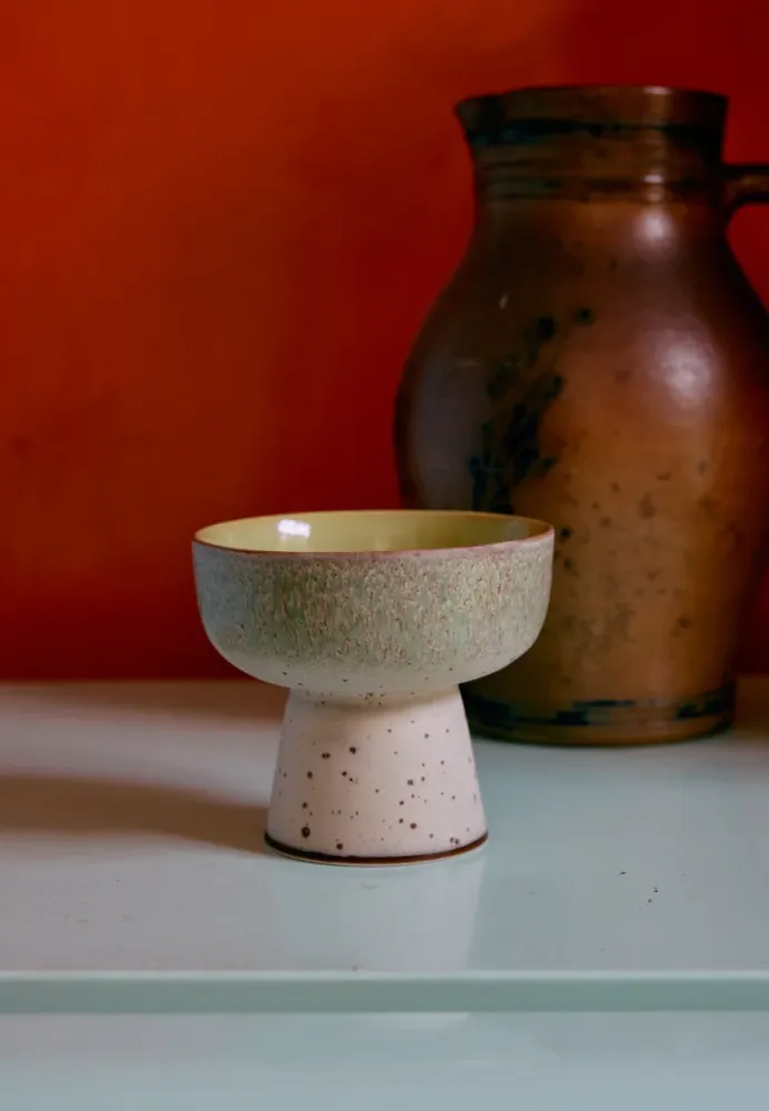 HKliving Schaal 70s Ceramics Tapas Bowl On Base Slush L