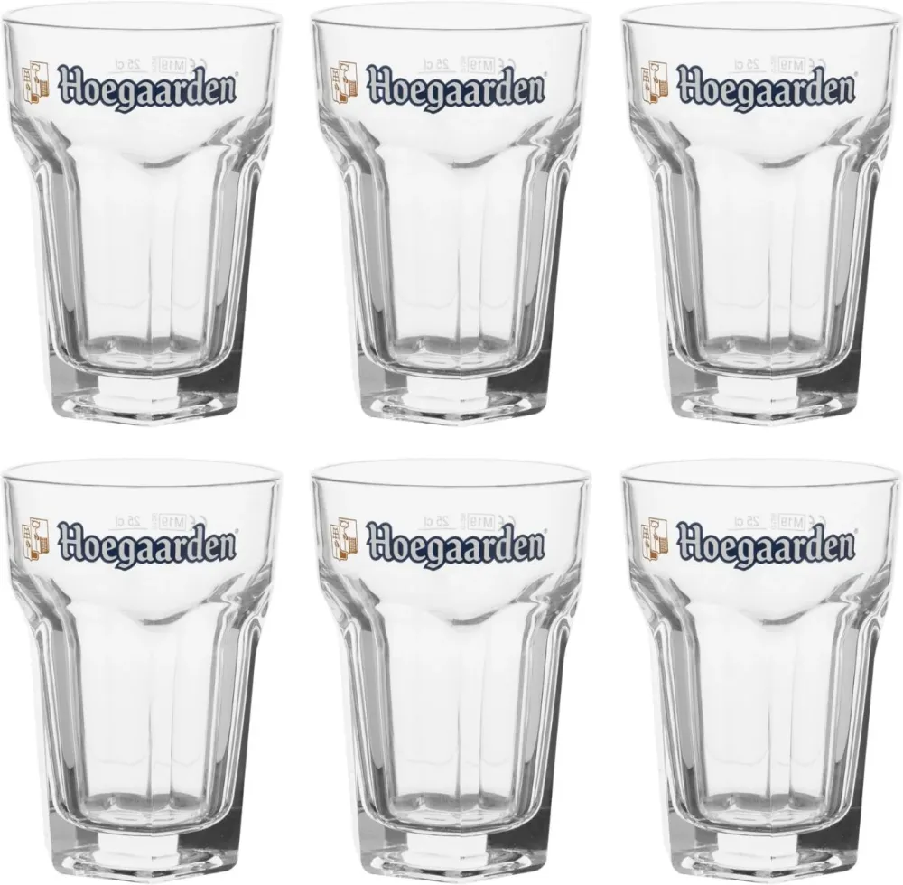 Hoegaarden Bierglazen Witbier - 250 ml - 6 stuks