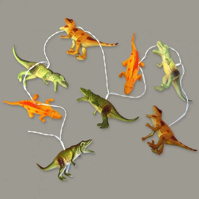 House Disaster string lights natural dinosaurs