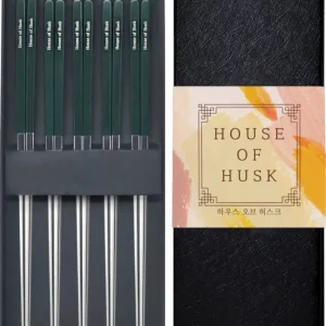Chopstick Set Groen Zilver House of Husk