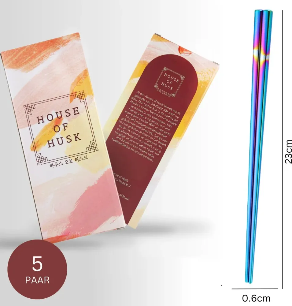 Chopstick Set Rainbow House of Husk