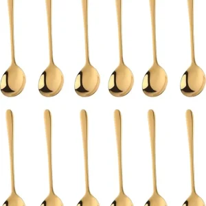 Koffielepels 12cm Goud 12 Stuks House of Husk