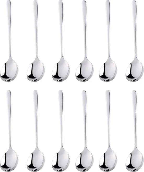 Koffielepels 12cm Zilver 12 Stuks House of Husk