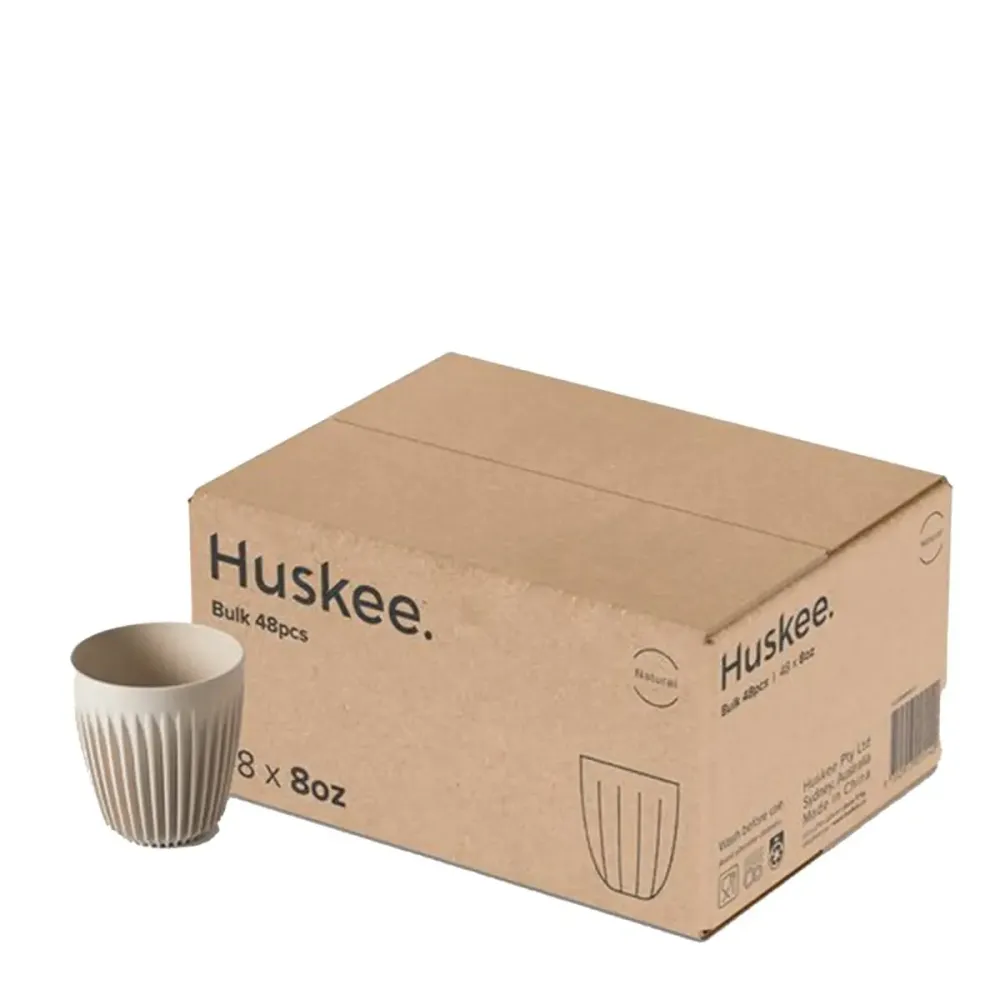 Huskee Mugg 8oz Natuurlijke kleur - 48 stuks