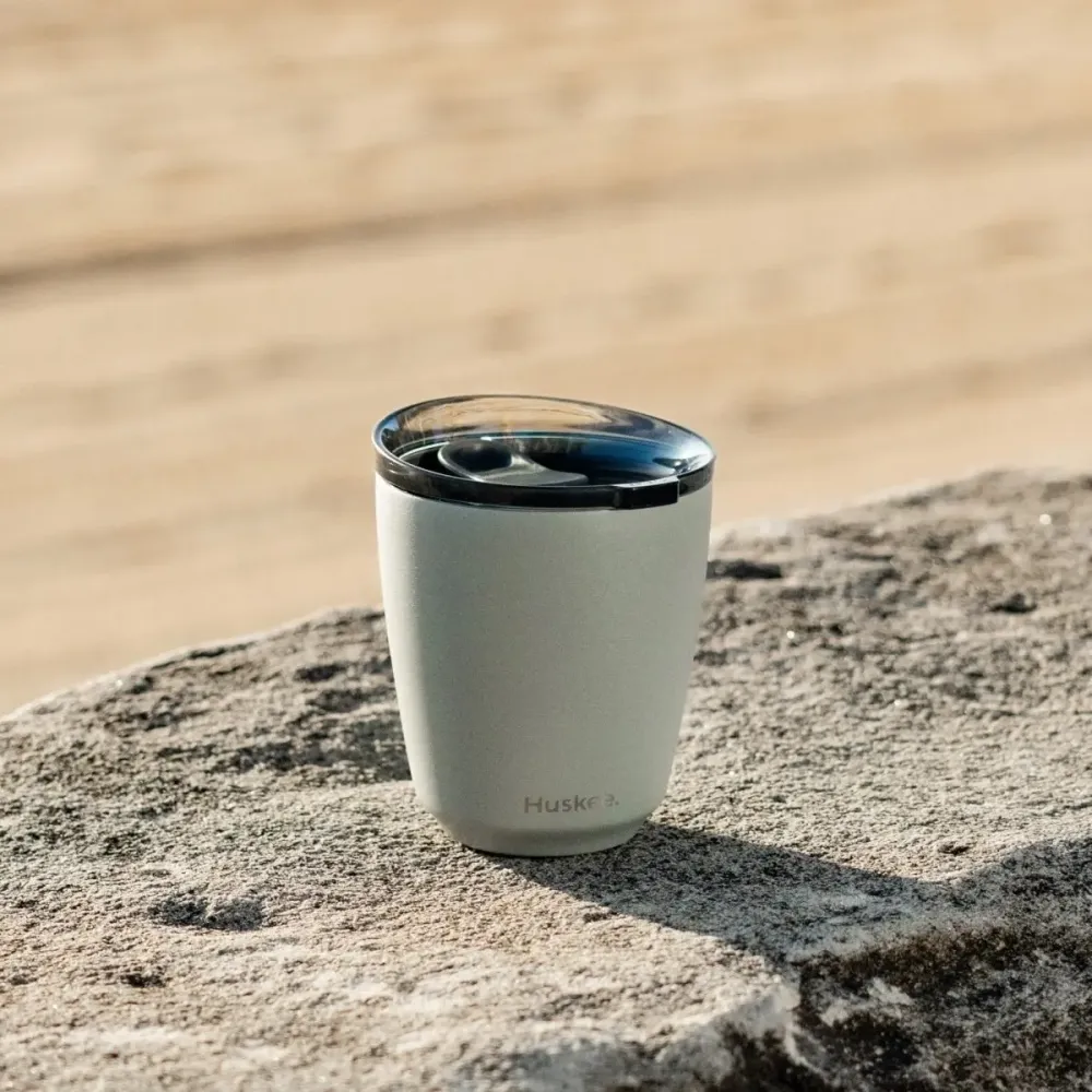 Huskee Stål mug 235 ml – duurzame koffiebeker van roestvrij staal