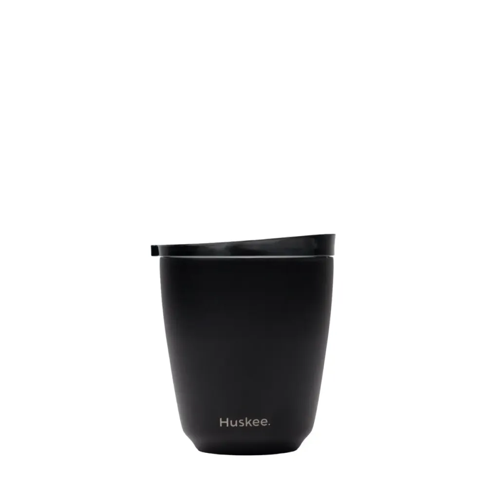 Huskee Stål mug 235 ml – duurzame koffiebeker zwart