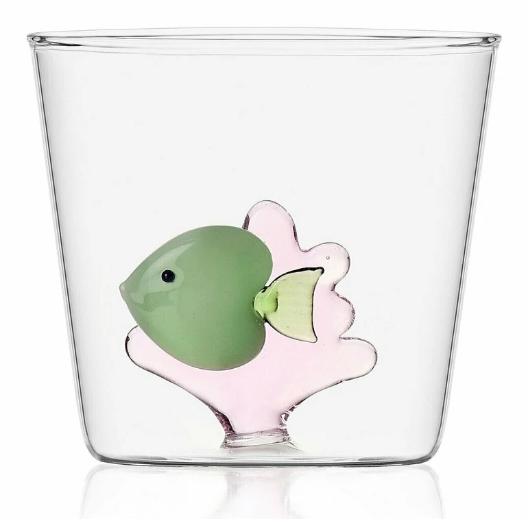 Ichendorf Marine Garden waterglas groene vis, roze zeewier Ichendorf Milano