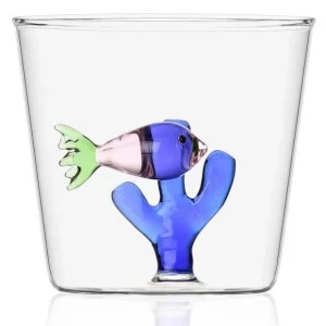 Ichendorf Marine Garden waterglas roze vis, blauw zeewier Ichendorf Milano