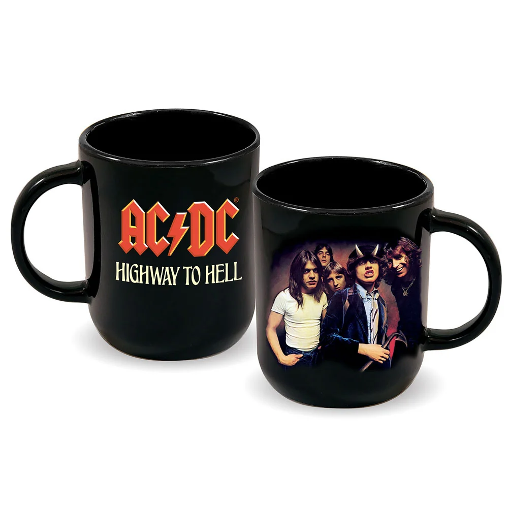AC/DC Highway to Hell Cappuccino keramische mok (zwart) ICUP