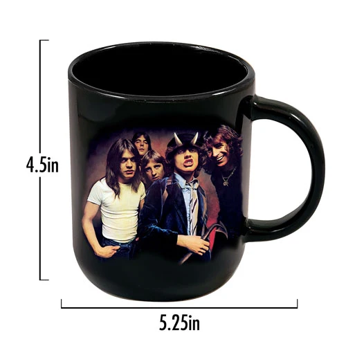 AC/DC Highway to Hell Cappuccino keramische mok (zwart) ICUP