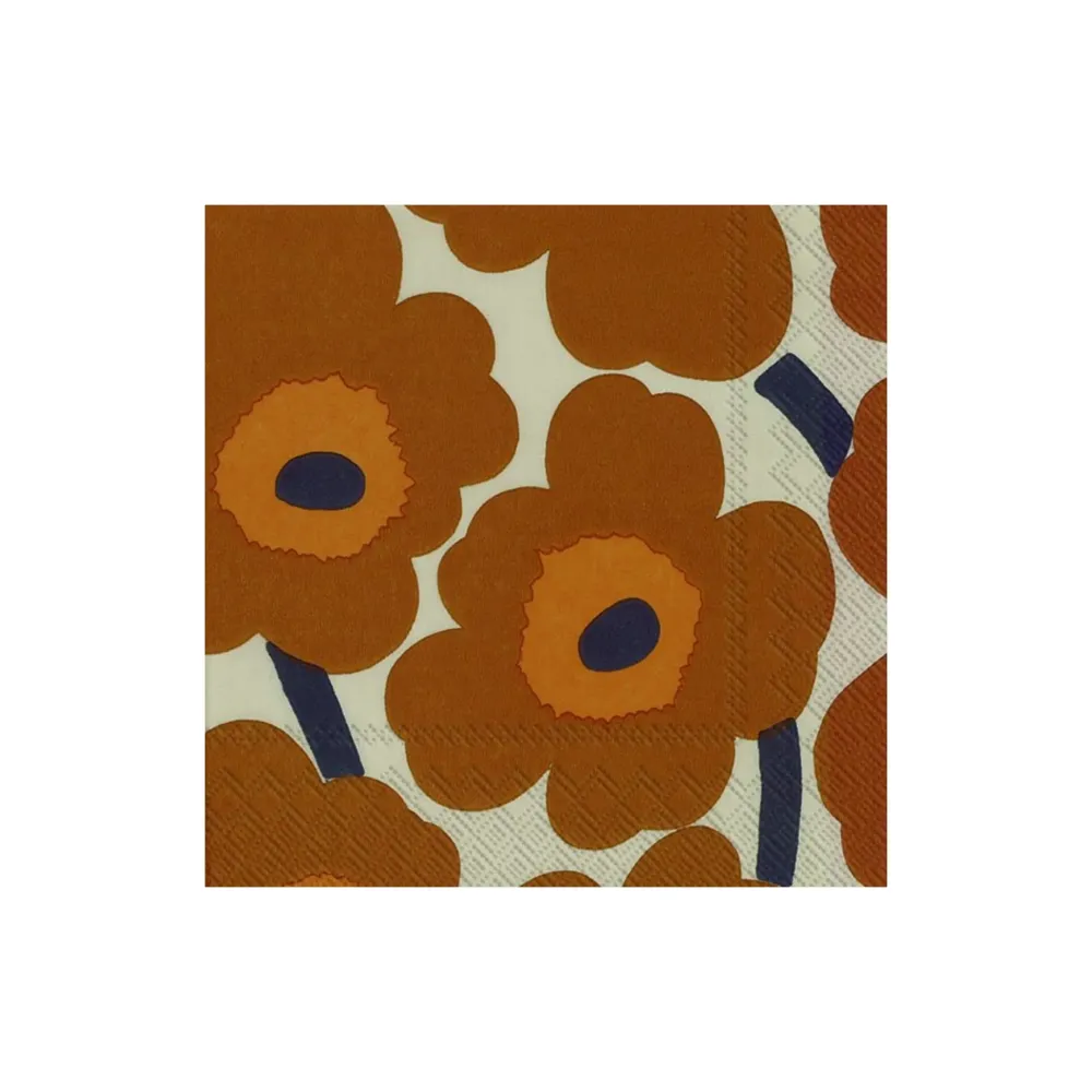 Ihr Papieren Servetten Marimekko Suur Unikko Terracotta 33/33