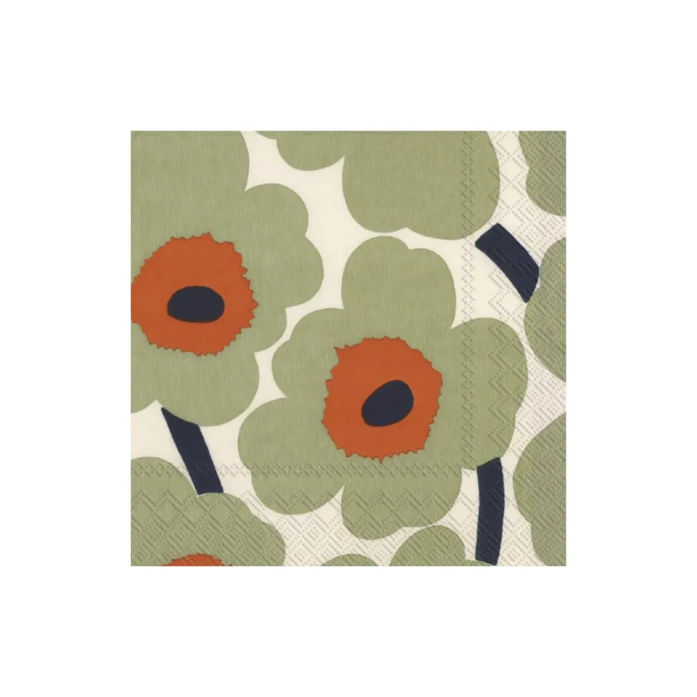 Ihr Papieren Servetten Marimekko Suur Unikko Ecru Oranje 33/33