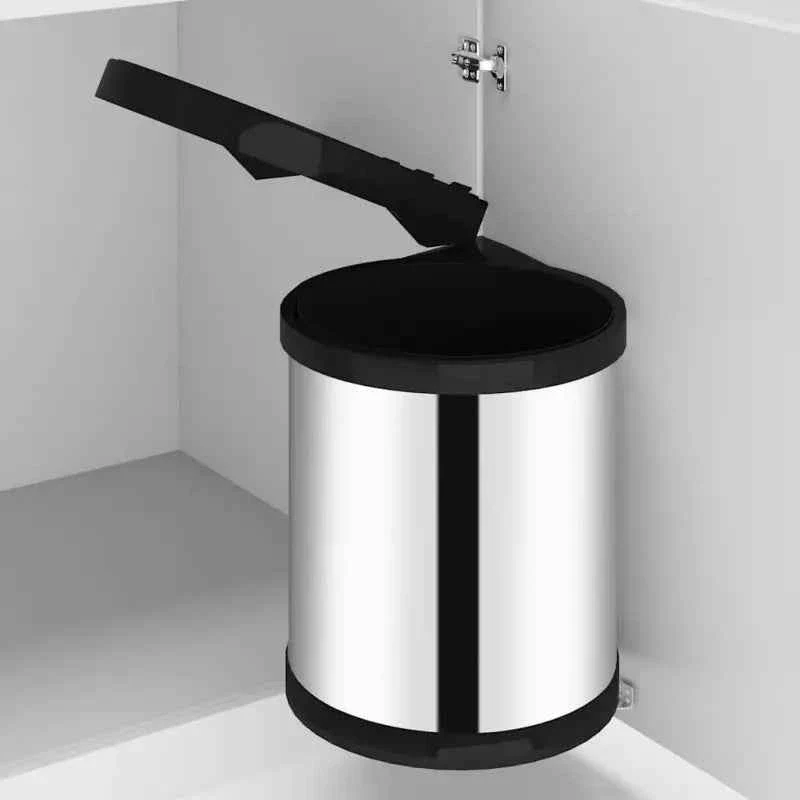 Inbouw prullenbak roestvrij staal levering bevat 12 L voor keukenafval
