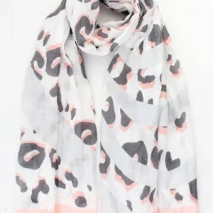 Indini Sjaal Crazy Leopard Roze