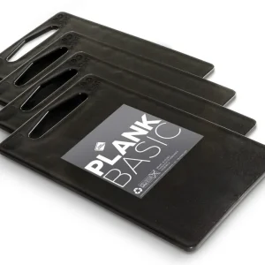 Inno Cuisinno Snijplanken Basic - 25 x 15 cm - Zwart - 4 stuks