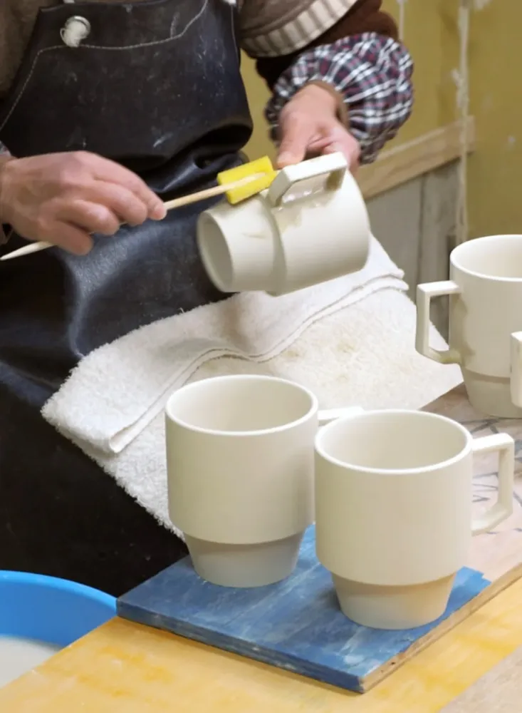 Blockmug, marineblauw - Hasami Interior Objects