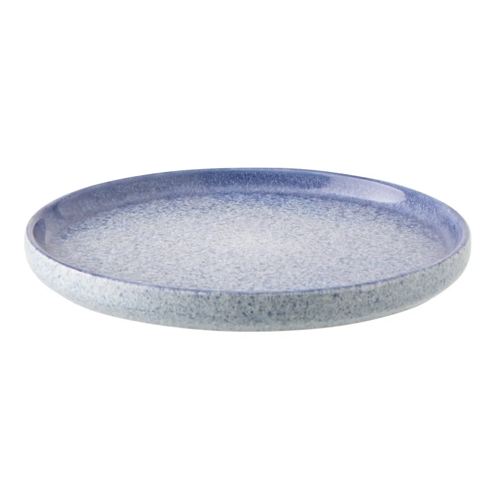 J-Line bord Luna - keramiek - blauw - small