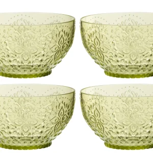J-Line kom - kunststof - groen - doos van 4