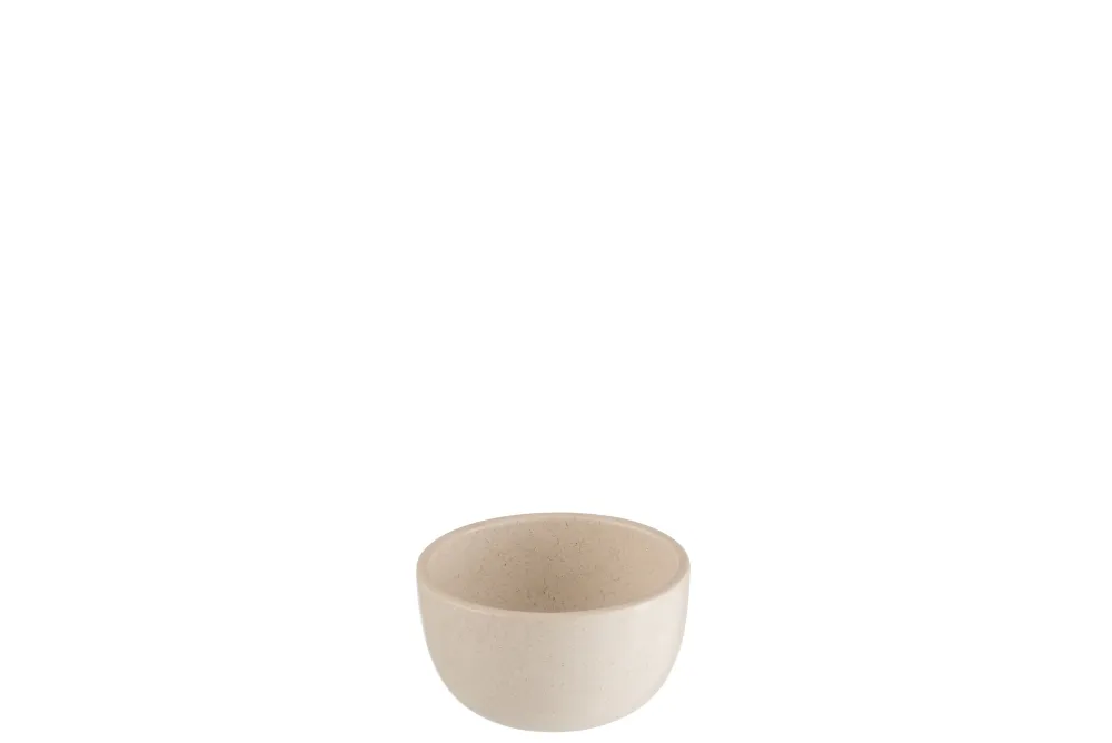 J-Line kom Marie - keramiek - creme - small - 6 stuks