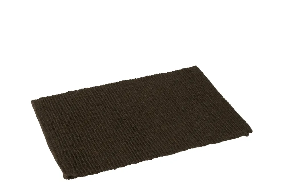 J-Line placemat Rechthoek - jute - donkerbruin