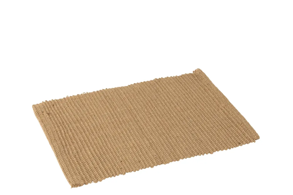J-Line placemat Rechthoek - jute - naturel
