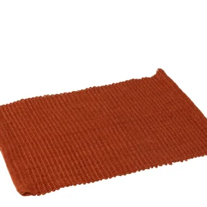 J-Line placemat Rechthoek - jute - terracotta