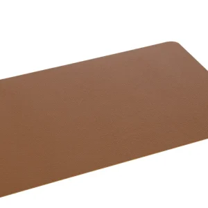J-Line placemat Rechthoek - kunststof - cognac - 6 stuks