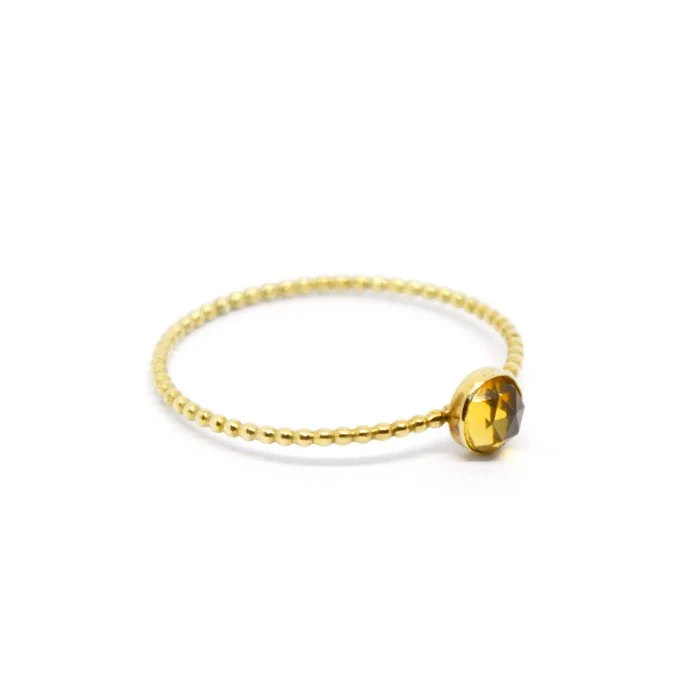 Ring met citrien edelsteen | Jewels and goodies citrien ring