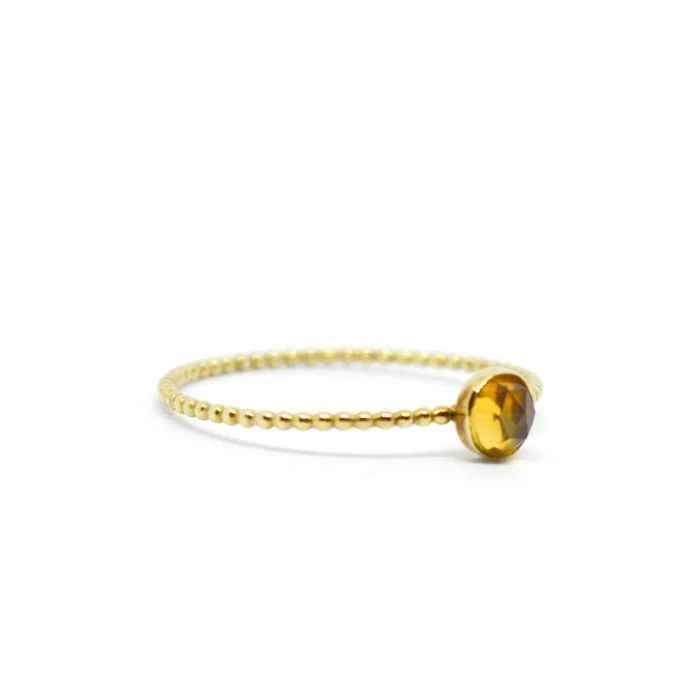 Ring met citrien edelsteen | Jewels and goodies citrien ring