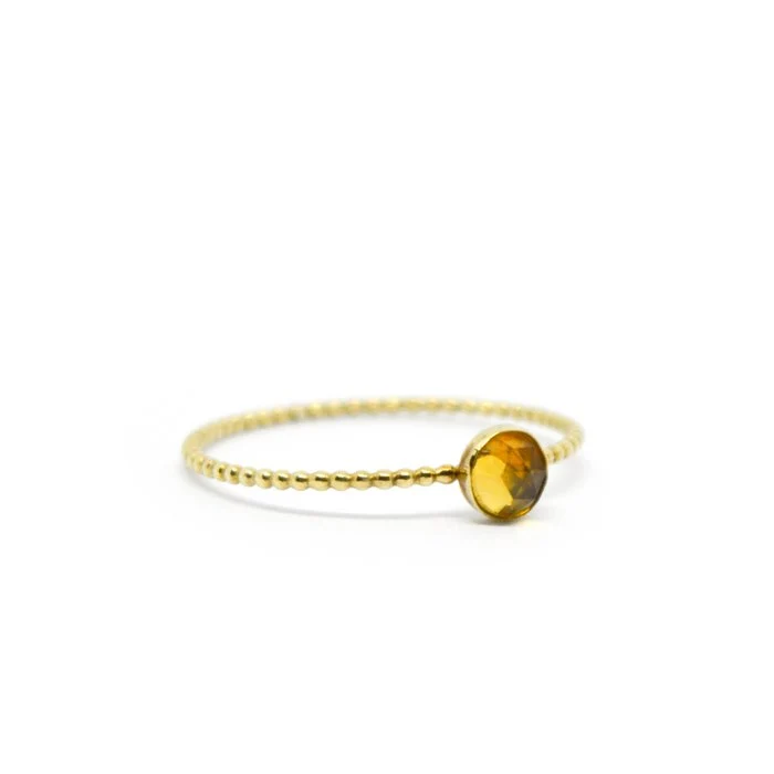 Ring met citrien edelsteen | Jewels and goodies citrien ring