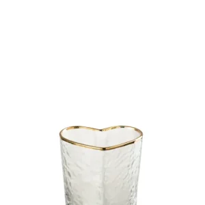 J-Line Drinkglas Hart Glas Goud/Transparant