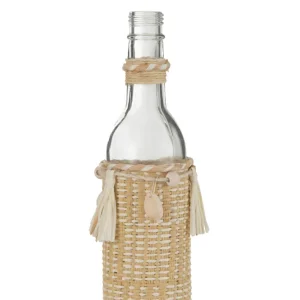 J-Line Fles Decoratie Met Schelpen Glas Naturel