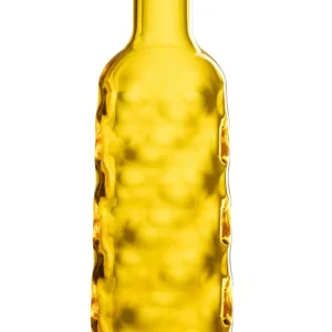 J-Line Fles Gehamerd Giftbox Plastic Geel