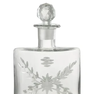 J-Line Karaf Chloe Ovaal Glas Transparant/Goud