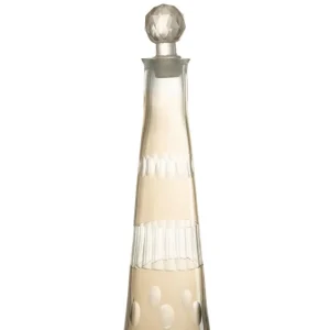 J-Line karaf Motieven - glas - grijs