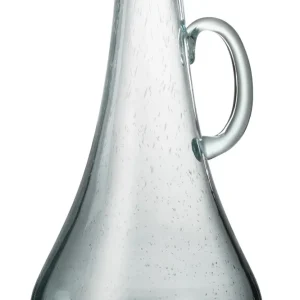 J-Line Lang karaf - glas - transparant/ lichtblauw
