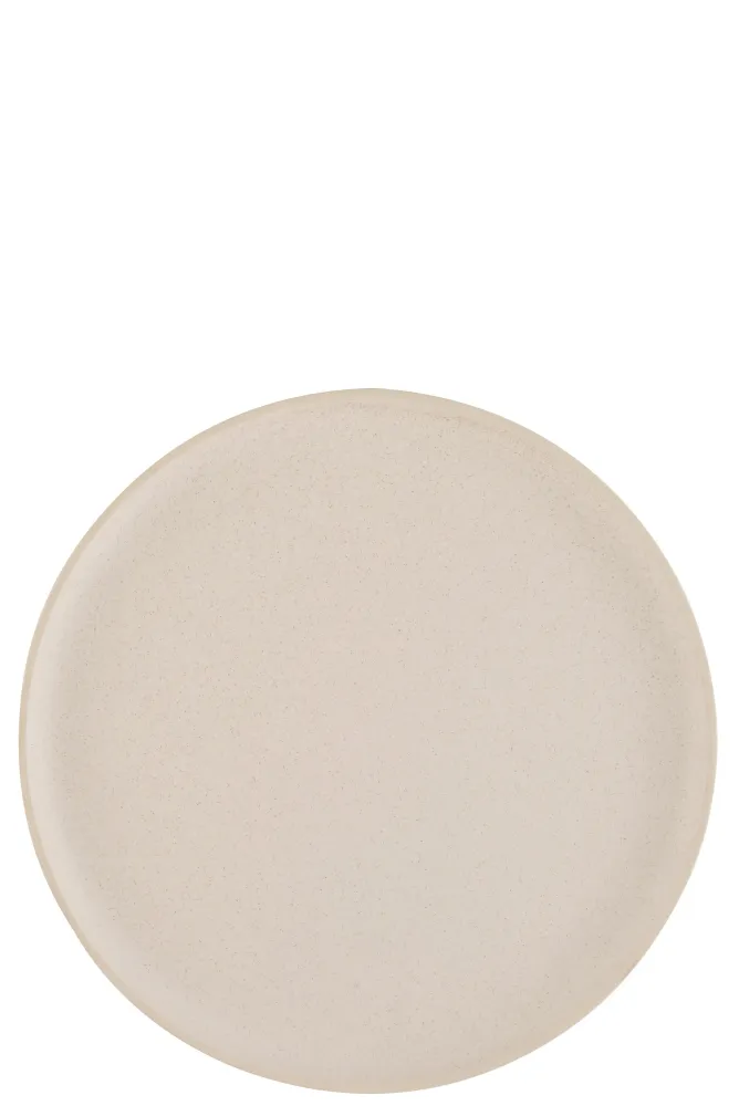 J-Line Marie bord - keramiek - creme - L