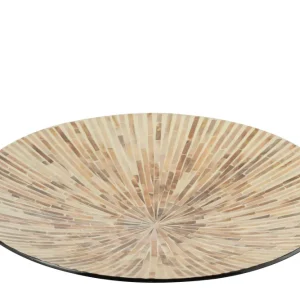 J-Line Nuye Rond plateau - dienblad - karton - beige