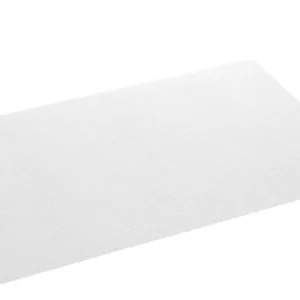J-Line Rechthoek placemat - kunststof - wit - 6x