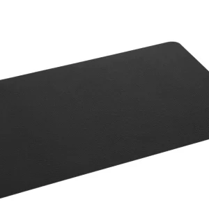 J-Line Rechthoek placemat - kunststof - zwart - 6x